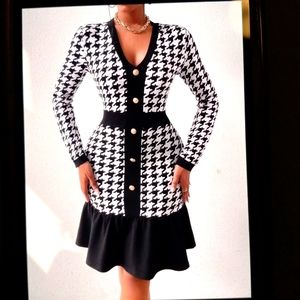 SHEIN RUFFLE HEM DRESS